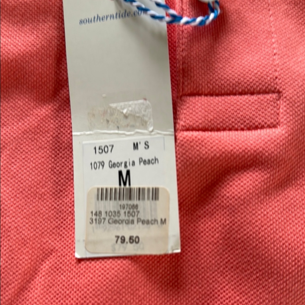Southern Tide Polo Classic Cotton “Georgia Peach”. - Picture 4 of 5